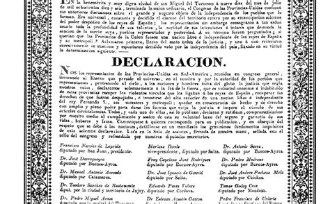 San Martín, ser Nacional.: ACTA DE LA INDEPENDENCIA DE LAS ...