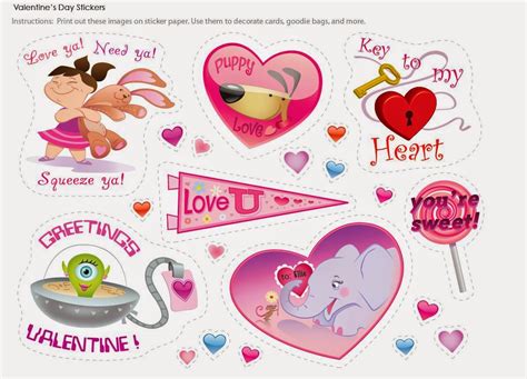 San Valentín: Divertidas Tarjetas, Etiquetas, Stickers o ...