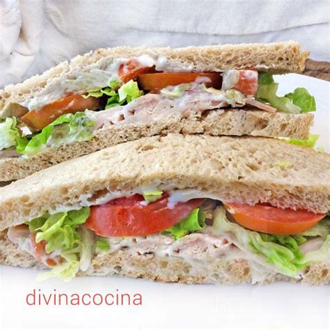 Sándwich de pollo varias recetas   Divina Cocina