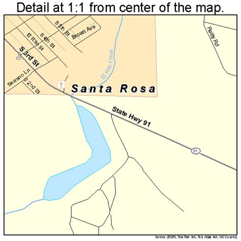 Santa Rosa New Mexico Street Map 3570670