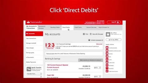 Santander Online Banking –Set up, amend and cancel Direct ...