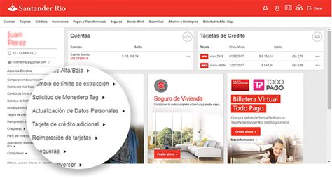 Santander Río | Canales de atención | Online Banking