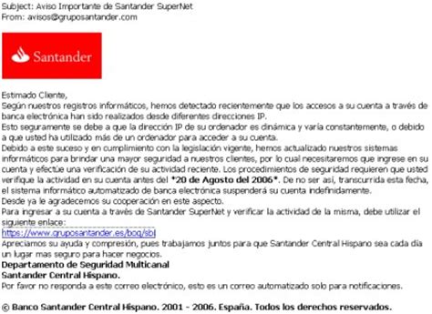 santander supernet.com nueva web fraudulenta para robar ...