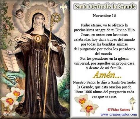 ® Santoral Católico ®: Santa Gertrudis