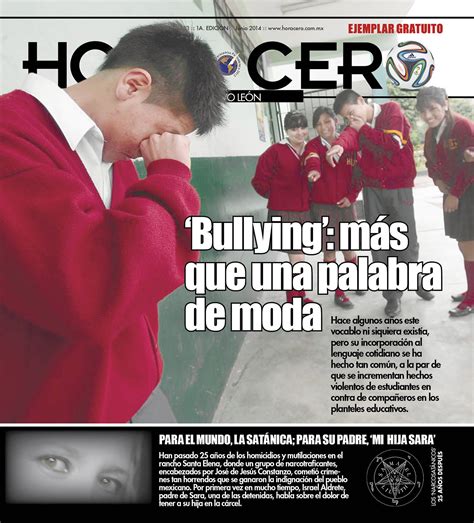 ‘Bullying’: amenaza silenciosa   Hora Cero Nuevo León