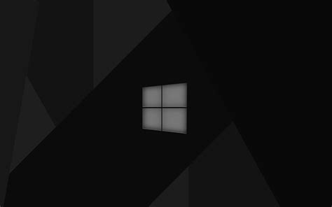 Scarica sfondi 4k, Windows 10, sfondo nero, tema scuro ...