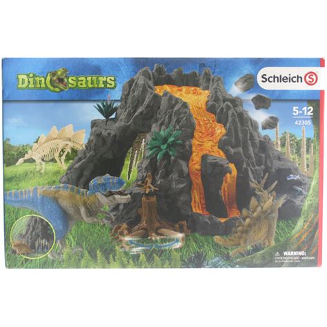 Schleich Dinosaurs Giant Volcano with T Rex 42305 NEW
