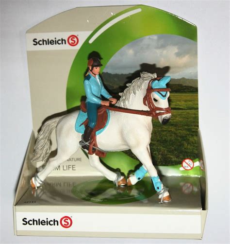 Schleich Farm   TOURNAMENT RIDER Figure & Horse SET ...