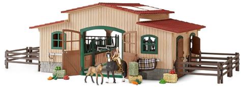 Schleich Horse Stable with Accessories | A Mighty Girl