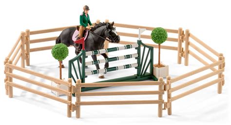 Schleich riding school with horses and riders