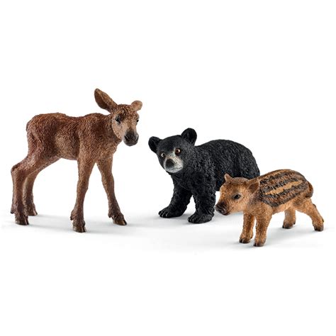 Schleich Wild Life Forest Animal Babies Set 41457 NEW