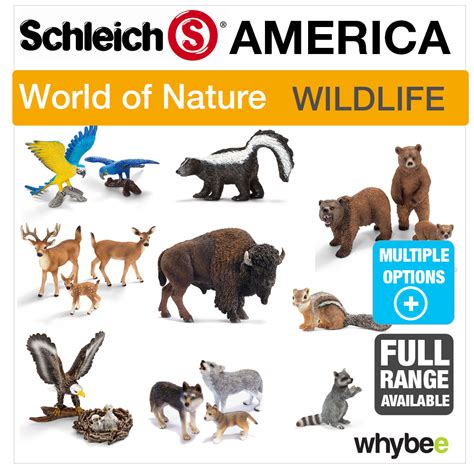 SCHLEICH WORLD OF NATURE AMERICA ANIMAL TOYS & FIGURES ...