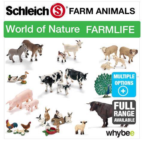 SCHLEICH WORLD OF NATURE FARM LIFE FARM ANIMALS ANIMAL ...