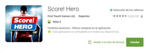Score Hero, el mejor juego de fútbol   Androidealmando