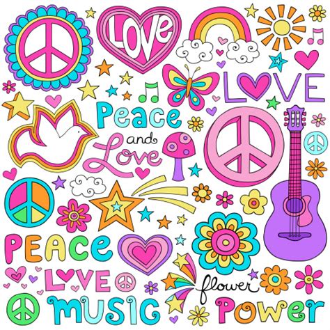 Scrapbook Clipart – Peace and Love Background ...