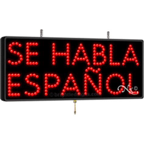 Se Habla Espanol Business Retail LED Sign, on sale: $239 ...
