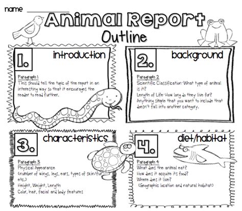Search Results for “First Grade Animal Report Template ...
