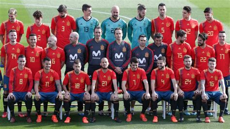 Selección de España hace su foto oficial con camiseta ...