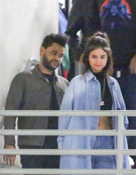 SELENA GOMEZ and The Weeknd Night Out in Hollywood 01/26 ...