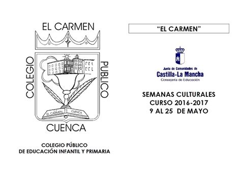 SEMANA CULTURAL 2017 | CEIP El Carmen, Cuenca