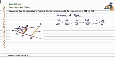 Semejanza: Teorema de Tales. 4º de ESO matemáticas   YouTube