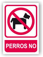 Señal   Cartel   Rotulo Perros No SEPR0015   Placas para ...