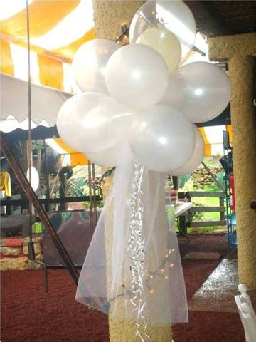 Sencillos y hermosos adornos para boda con globos ...