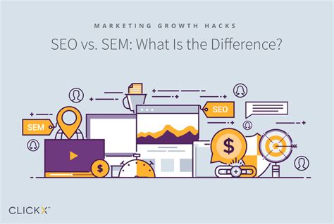 SEO vs. SEM: What Is the Difference?   Clickx