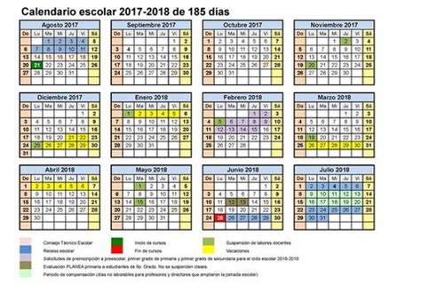 SEP publica calendario escolar para ciclo 2017 2018 ...