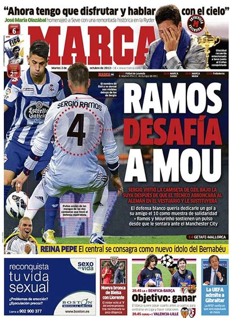 Sergio Ramos desafía a Mou   MARCA.com