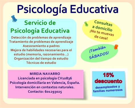 Servicio de psicología educativa // Sígueme en Facebook ...
