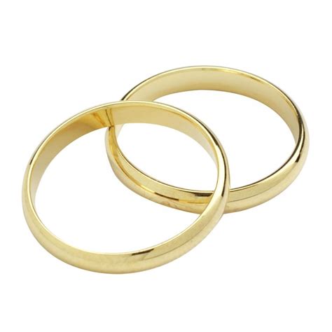 Set de 2 anillos de boda dorados   My Karamelli
