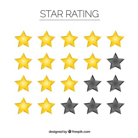 Set de clasificación de estrellas | Descargar Vectores gratis
