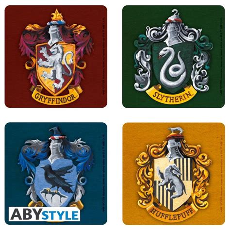 Set de posavasos casas de Hogwarts   Harry Potter