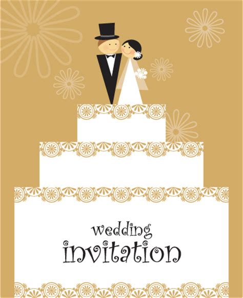 Set of wedding invitation cards design vector Free vector ...