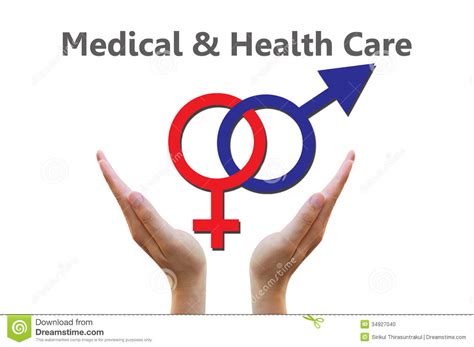 Sex Symbol For Medical And Healthcare Concept Stock Photo ...