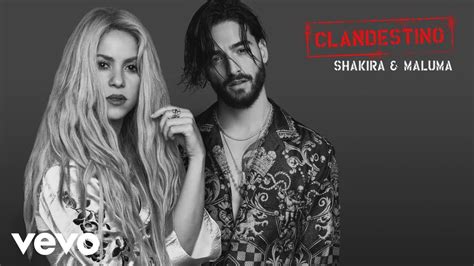 Shakira, Maluma   Clandestino  Audio    YouTube