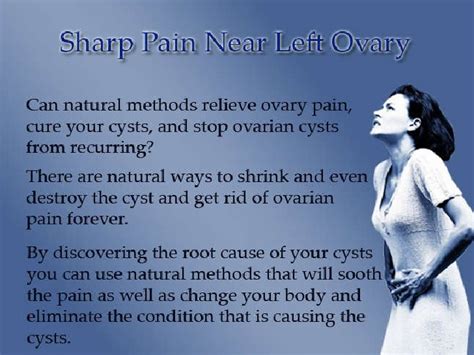 Sharp Pain Near Left Ovary