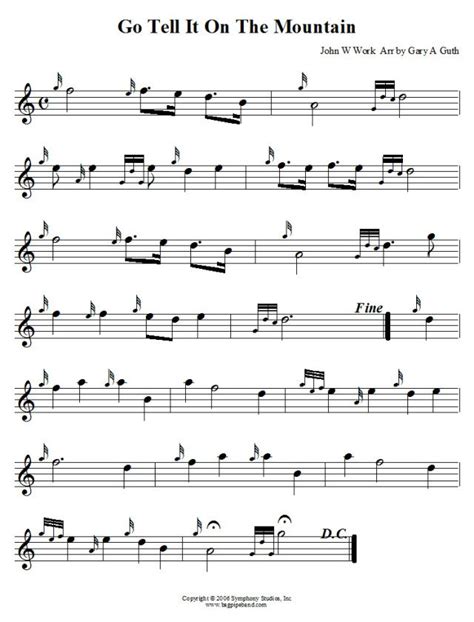 Sheet music For Bagpipes The Gael