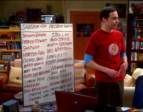 Sheldon Con guest list. : bigbangtheory
