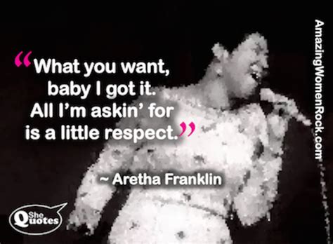 SheQuotes | R.E.S.P.E.C.T. ~ Aretha Franklin #SheQuotes # ...
