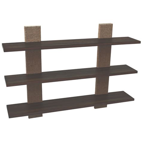 Shop Style Selections 36 in Wood Wall Mounted Shelving at ...