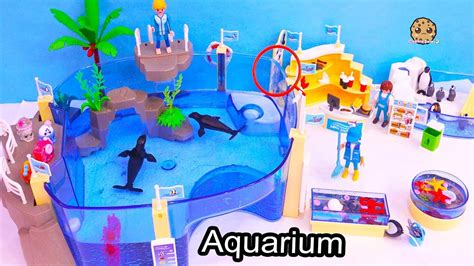 Shopkins Go To Aquarium   Playmobil Water Animal Park Toy ...