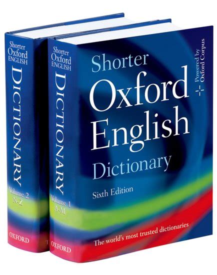 Shorter Oxford English Dictionary   Oxford University ...
