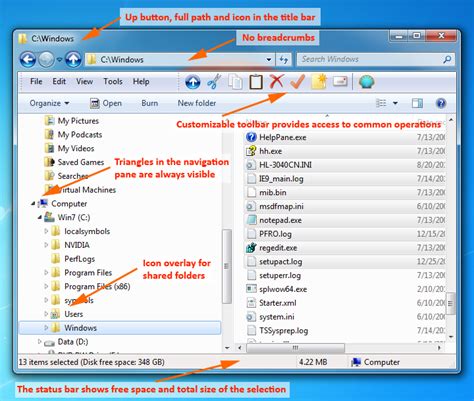 Show icons in Windows explorer toolbar in Windows 7 or 8 ...