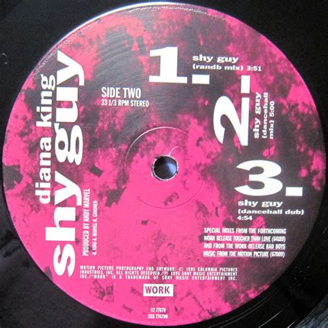 Shy guy by Diana King, 12inch with cutmastersrecords   Ref ...