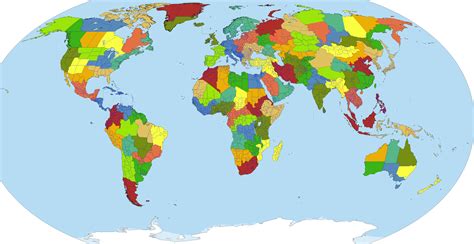 Si en el mundo hubiera sólo 100 países con una superficie ...