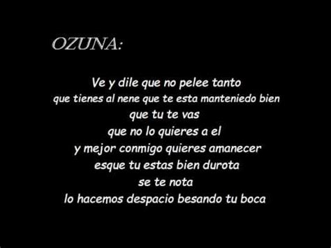 si no te quiere letra   Ozuna ft D.ozi   YouTube
