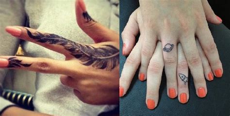 Si quieres realizarte un tatuaje pequeño, los dedos son la ...