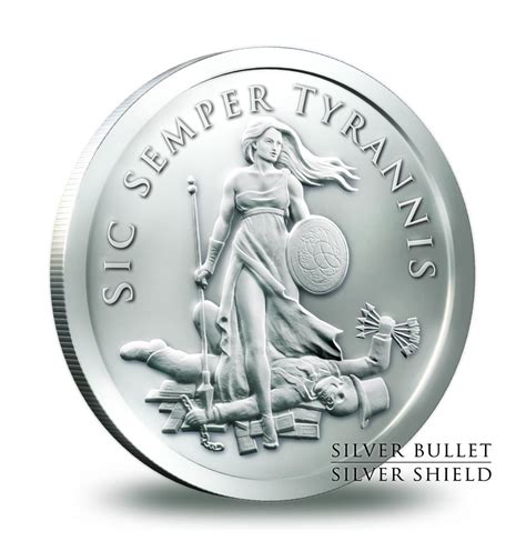 Sic Semper Tyrannis   1 oz Silver Coin   Brilliant ...